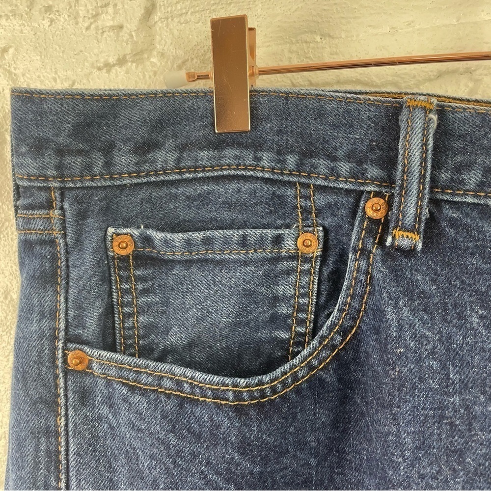 Levi's Men's 505 Straight Jeans Medium Wash 100% Cotton Waist 36 - Picture 4 of 15